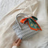 'Sonnet' Woven Ribbon Handbag - Celes Fashion
